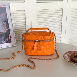 New Design Women Small Crossbody Purses Circle Designs Pu Leather Side Shoulder Chain Mini Hand Bags
