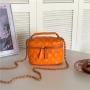 New Design Women Small Crossbody Purses Circle Designs Pu Leather Side Shoulder Chain Mini Hand Bags