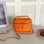 New Design Women Small Crossbody Purses Circle Designs Pu Leather Side Shoulder Chain Mini Hand Bags