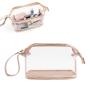 Gelory High Quality Travel Clear Makeup Bag Customized Logo Transparent Plastic PVC Zipper Cosmetic Toiletry Bag Waterproof