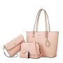 Retro New Large Capacity Fashion Diagonal Cross Four Piece Set Mother Bag