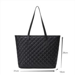 Gelory Customized Hot Sale Embroidered Tote Bag Large Capacity Women's Shoulder Bag PU Leather Mommy Handbag