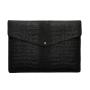 Business gift 11.6 inch laptop case crocodile pattern embossed leather sleeve