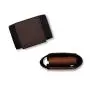 Customized leather mini card holder smart wallet leather rfid blocking slim card holder for men