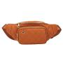 2024 Customized Embroidery PU Leather Fashion Fanny Pack For Unisex Crossbody Bag