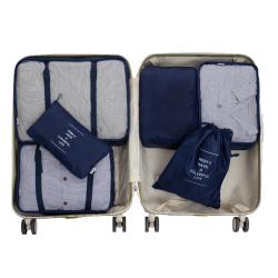 Waterproof 6pcs/sets High Capacity Thicken Travel Bags Packing Cube Portable Clothing Sorting Organizer Luggage Sets