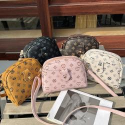 Mobile phone bag for women 2024 new design flower print pu leather women's shoulder bag fashion shell bag