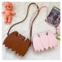 Embroidery Thread Pu Leather Shoulder Bag For Women Black Handbag Girls Gothic Bat Shape Crossbody Bags Female Tote Travel Purse