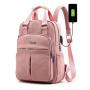 ZR790 Women Laptop Bag High Quality Business Nylon Waterproof Travel Work Bag USB Men Backpack Fashion Laptop Computer Backpack