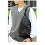 OEM740 Wholesale Cheap Sling Bag Outdoor Travel Men Crossbody Chest Bag With Headphone Plug Custom Logo Oxford Back Pack