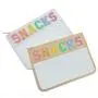 Keymay No MOQ Custom Personalized Letter Snack Makeup Bag Multicolor Travel Stadium Clear Pouch Transparent Pvc Cosmetic Bag