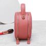 2024 Custom Embroidery Genuine Leather Round Handbag For Women Ladies Luxury Bag
