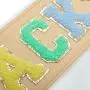 DIY Chenille Letter Travel Simple Waterproof Sun Glasses Zipper Pouch Preppy Plastic Plain Makeup Bag Clear Cosmetic Bag