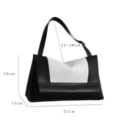 High Quality Custom Logo Shoulder Bag PU Leather Large Capacity Women Handbags Luxury Ladies Tote Bag