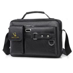 XL048 Business Person Classic Men's Shoulder Bag Casual French Style Large Capacity Crossbody Bag Waterproof Messenger Bag