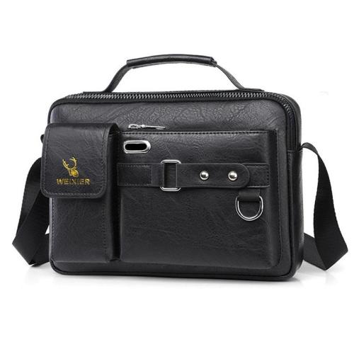 XL048 Business Person Classic Men's Shoulder Bag Casual French Style Large Capacity Crossbody Bag Waterproof Messenger Bag