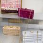 Luxury 2024 Women's French Acrylic Marble Amber Small Square Bag Banquet Love Box Mobile Phone Hand Crossbody Bag