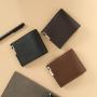Men's short wallet Korean iron edge men's horizontal multi-card space money clip trend card bag