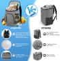 Insulated Leak-Proof Large Capacity 30-Can Thermal Bag Soft Cooler for Lunch Picnic Hiking - Unisex Cooler Backpack