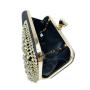 HR612 Women's Dinner Bag Luxury Diamond Fashion Wedding Square Chain Shoulder Party Rhinestone Handbag Shiny Evening Clutch Bag