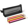 Gelory Hot Sale Custom Cheap Widened Pencil Bag Transparent PVC Plastic School Mesh Pencil Case