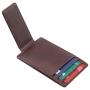 Luxury money clip card holder leather business credit card holder leather mens slim wallet with money clip