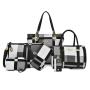 ZR302 New Zimu Bag 2023 Versatile Large Capacity Women's Bag Six Piece Set Wallet One Shoulder Crossbody Handheld Simple