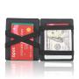 Custom Mens Leather Magic Wallet Minimalist Slim RFID Card Holder Business Wallets For Men