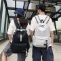 ZR373 Backpack Canvas Large Capacity Student Fashion Small Fresh Backpack Trend Korean Edition Student Schoolbag