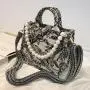 New niche embroidered cotton linen handbag with large capacity canvas shoulder bag
