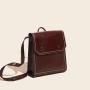 Mochilas Wholesale Vintage Fashion Oil Wax Genuine Leather Briefcase Multi functional Women Leisure Backpack Shoulder Hand Bag