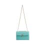 2022 Gold Chain Metal Shoulder Handbags Pu Plain Designer Sling Lady Bags Women Purses Shoulder Bags