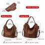 Realer Fashion carry on women office hobo handbags tassels PU leather casual tote concealed purses and handbags with gun holster