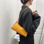 2024  Customs Tote Bag Fashion Retro Crocodile Pattern Shoulder Bag Soft Face Stick China Wholesale PU Ladies Shoulder Bag