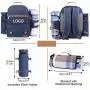 Customized Outdoor Food Grade Big Separate Compartment Picnic Basket Set Portable Family Thermos Picnic Backpack with Mat
