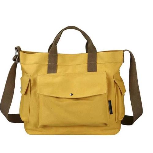 ZX009 New Style Handbag Youth Student Bag Canvas Crossbody Tote With Inside Pocket Single Shoulder Purse Bag for Women and Men
