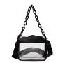 Wholesale Transparent PVC Messenger Bag Customized Fashion Chain Shoulder Clear Women Crossbody Bags