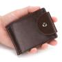 HF007 CUIKCA Unisex Slim Leather Mini Wallet Business Card Cases Hasp Zipper Coins Purse Money Clip ID Credit Card Holders