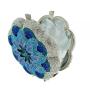 Rose Water Diamond Thread Hollow Metal Crystal Evening Package