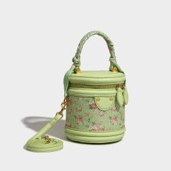 2024 Custom Printed Vegan Leather Bucket Bag For Women Ladies Fashion Handbag