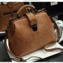 ZR309 2023 New Vintage Doctor's Bag Cross Shoulder Women's Handheld Shoulder Bag Frosted Leather Women's Bag