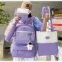 KBW614 Hot Sale Five-piece Bag Shoulder Bag High Quality School Bag Fashion Travel Laptop Backpack Customised