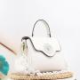 2024 newest acrylic chain ladies bag quality diamond logo designer female bag luxury popular women handbag supplier 24 cm