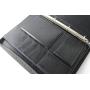 Zip folio with ring binder leather zipper planner with logo high quality zip folio