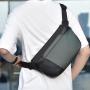 Hot sale shoulder backpack bag for men crossbody sling chest bag waterproof polyester fabric men travel cycling shoulder bag