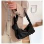 Wholesale Pure Color Bow Knot Shoulder Bag Pearl Zip Soft Leather Messenger Bag Luxury Underarm Hand Bags Dumpling Purses