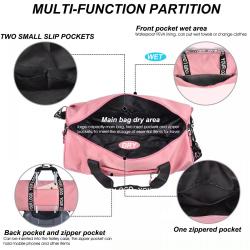 Wholesale Folding Yoga Travel Tote Gym Portable Custom Duffle Bag With Logo