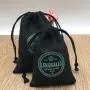 Black Burlap Drawstring Bag For Packaging