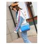 HR477 Unisex Single Shoulder Bag New Fashion Sandwich Zipper Pocket Crossbody Bag Nylon Cloth Leisure Outdoor Sports Bag