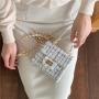 Wholesale Designer Handbags Shoulder Chain Polyester Handbag Korean Mini Bag Luxury Messenger Plaid Mini Bag